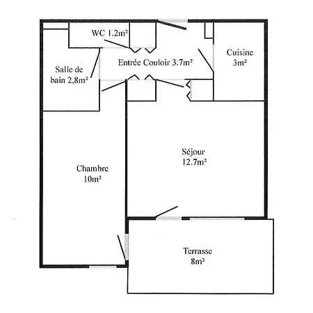 Apartmán 2 Pieces, 1 Chambre, Balcon, Animaux Acceptes - Fr-1-291-855
